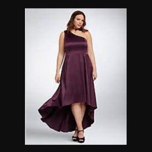 Torrid Black One Shoulder Dress
